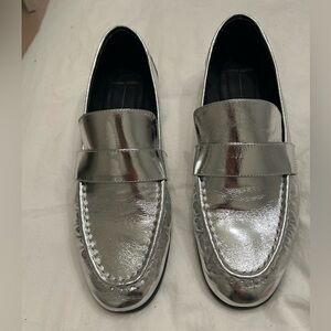 Silver Women's Loafers